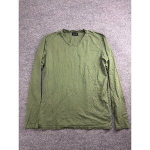 Velvet By Graham Spencer Shirt Men's Large Green Long Sleeve Crew Neck